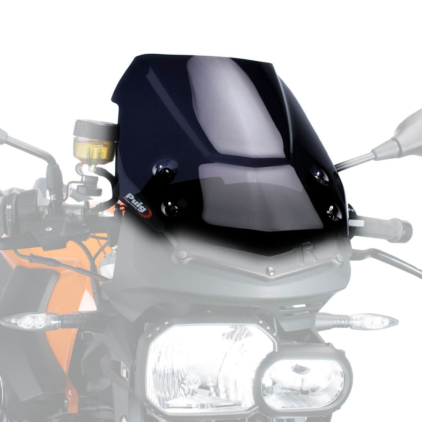 Puig Sport Screen | Black (Opaque) | BMW F800 R 2009>2014-M5051N-Screens-Pyramid Motorcycle Accessories