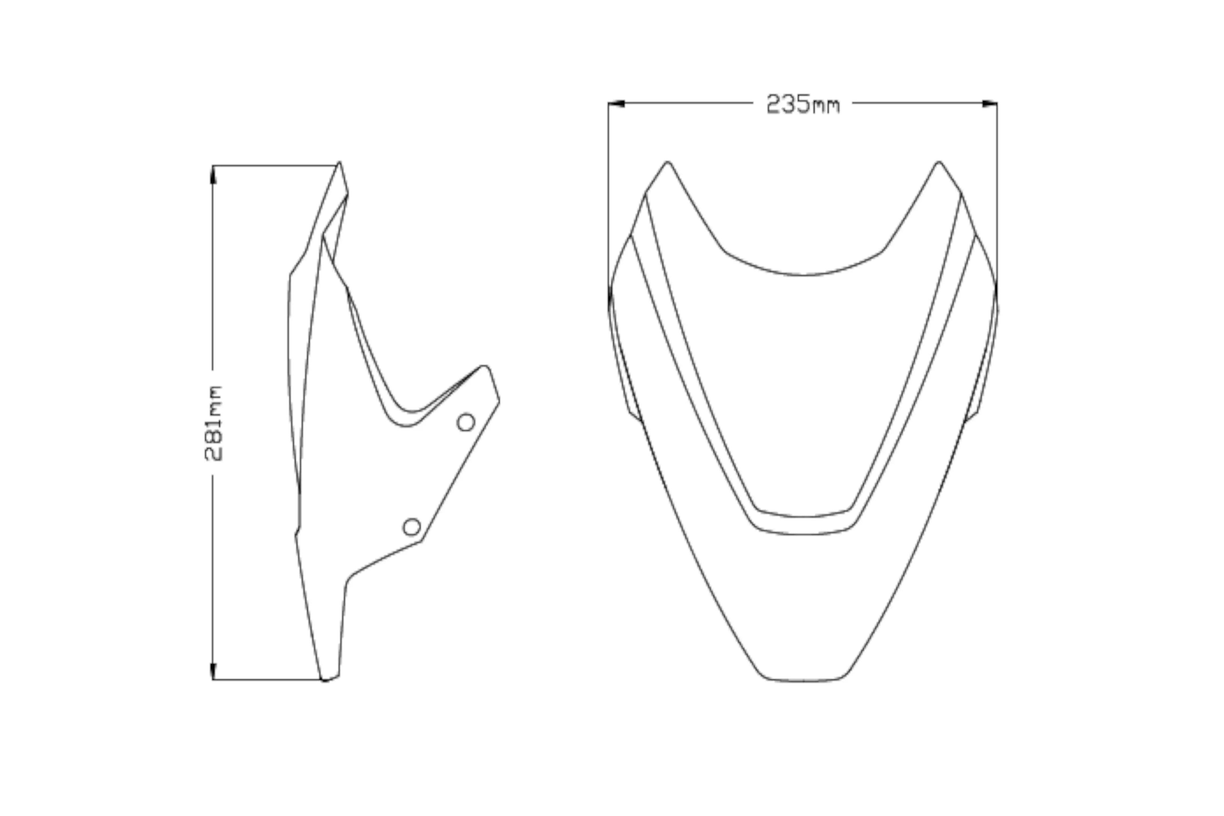 Puig Sport Screen | Black (Opaque) | Ducati Streetfighter V2 2022>2024 -  Shop name