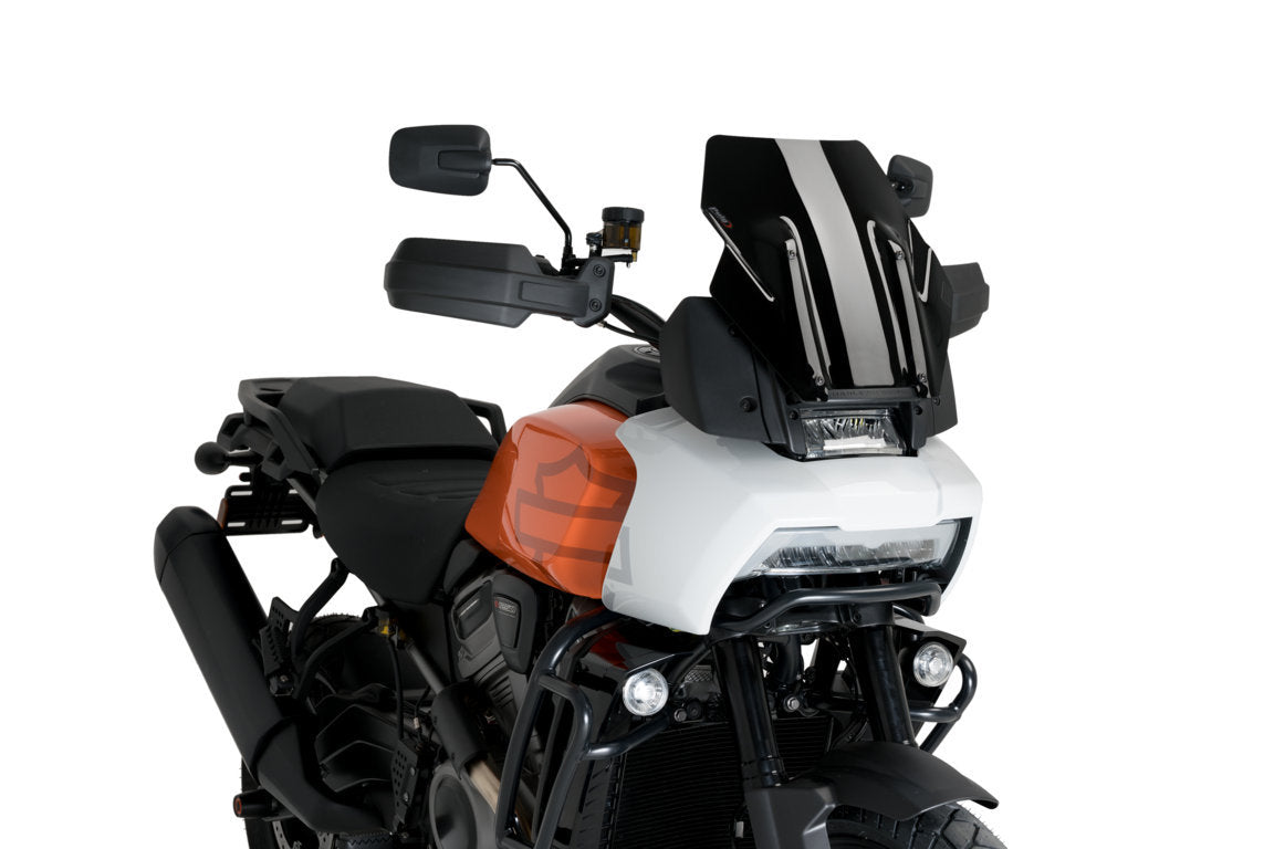 Puig Sport Screen | Black (Opaque) | Harley Davidson Pan America 1250 2021>Current -  Shop name