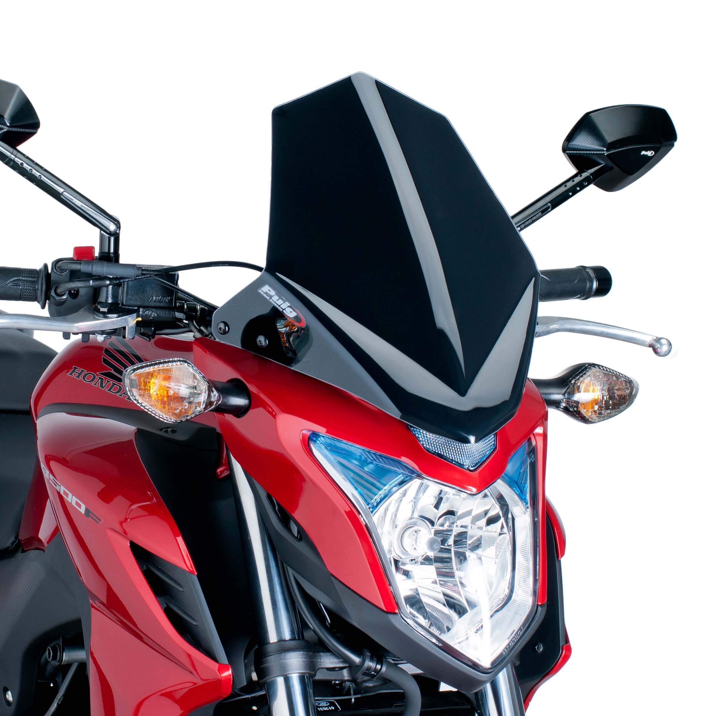 Puig Sport Screen | Black (Opaque) | Honda CB 500 F 2013>2015 -  Shop name