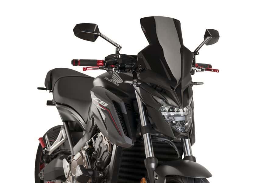 Puig Sport Screen | Black (Opaque) | Honda CB 650 F 2014>2020 -  Shop name