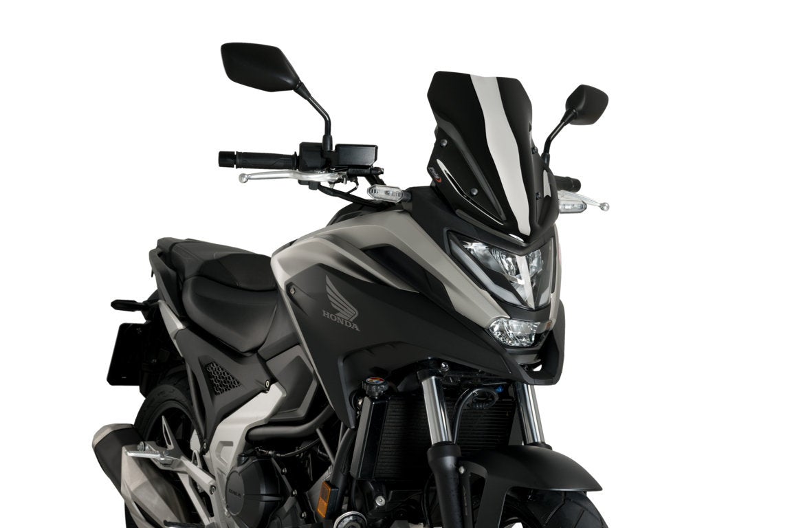 Puig Sport Screen | Black (Opaque)  | Honda NC 750 X 2021>2024 -   Pyramid Motorcycle Accessories
