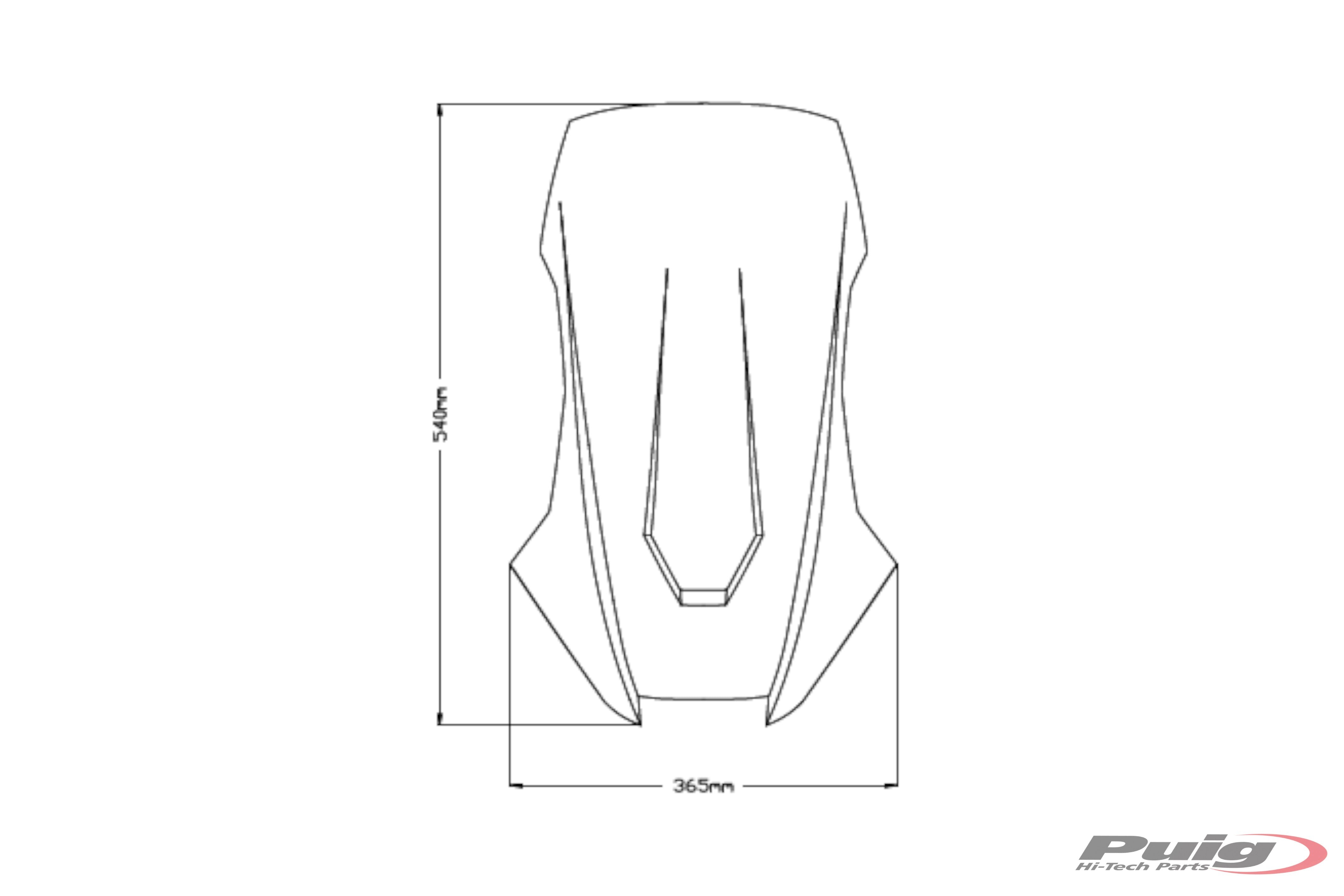 Puig Sport Screen | Black (Opaque) | Honda X-Adv 2021>Current-Screens-Pyramid Motorcycle Accessories