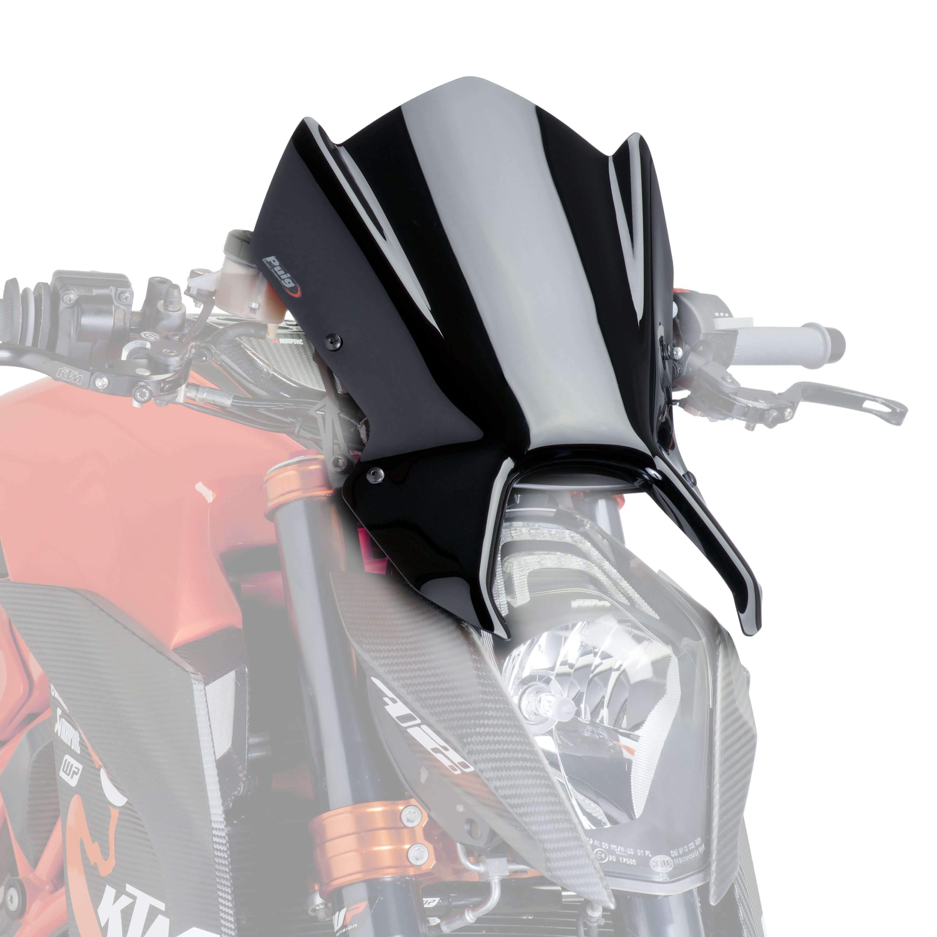 Puig Sport Screen | Black (Opaque) | KTM 1290 Super Duke R 2014>2016 -  Shop name