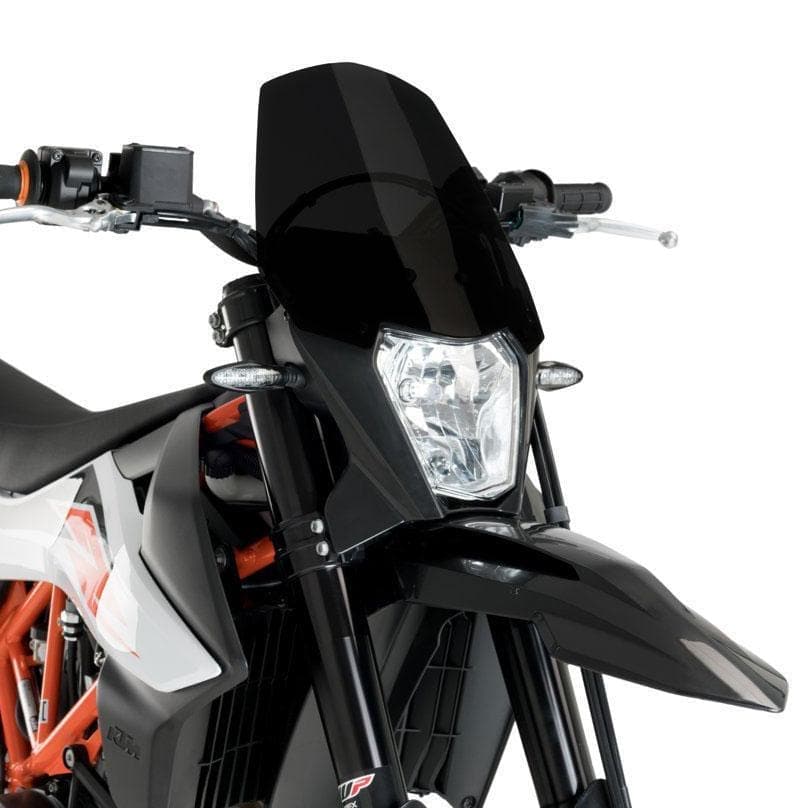 Puig Sport Screen | Black (Opaque) | KTM 690 Enduro R 2019>Current-M3586N-Screens-Pyramid Motorcycle Accessories