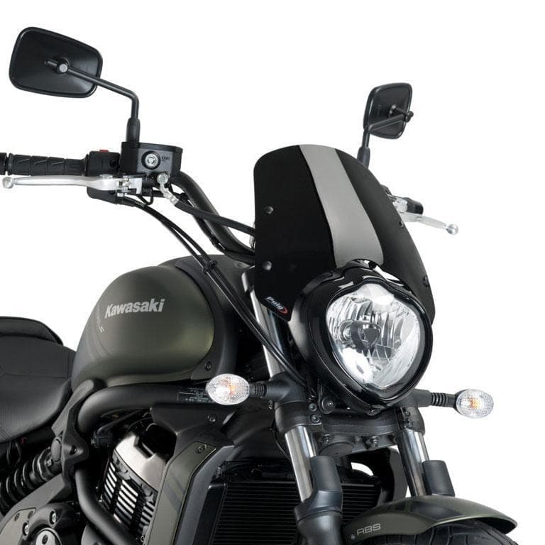 Puig Sport Screen | Black (Opaque) | Kawasaki Vulcan S 2015>Current-M3175N-Screens-Pyramid Motorcycle Accessories