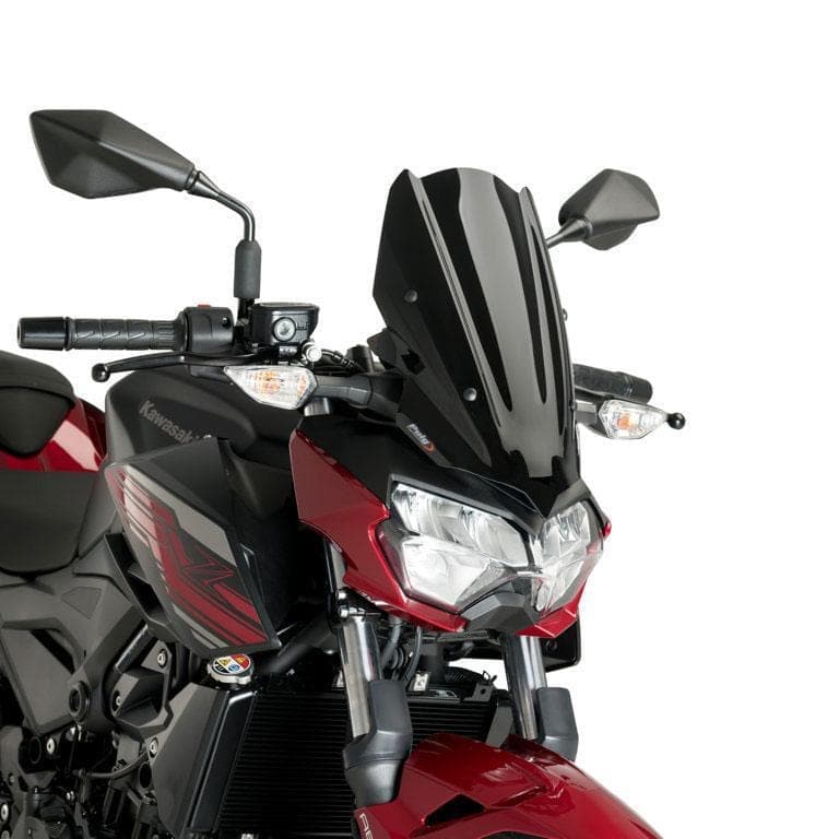 Puig Sport Screen | Black (Opaque) | Kawasaki Z 400 2019>Current-M3548N-Screens-Pyramid Motorcycle Accessories