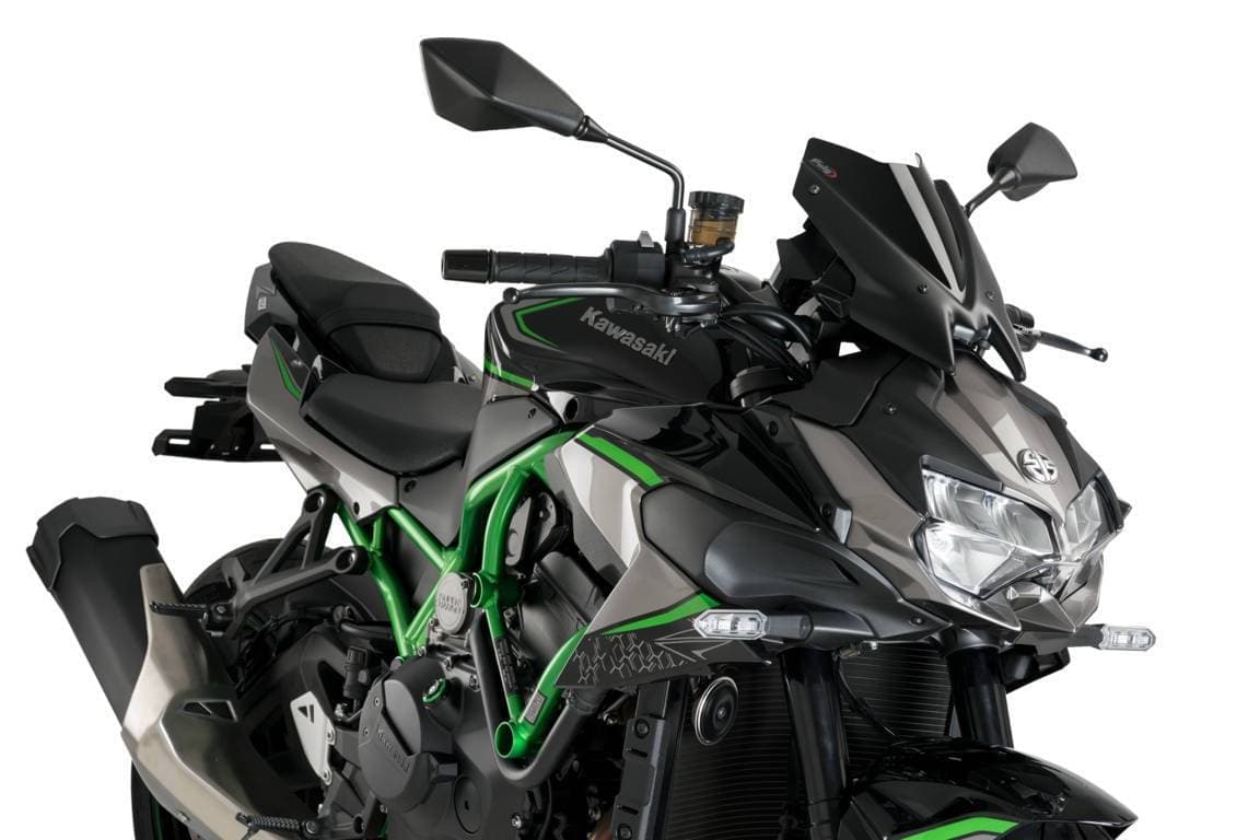 Puig Sport Screen | Black (Opaque) | Kawasaki Z H2 2020>Current-M20506N-Screens-Pyramid Motorcycle Accessories