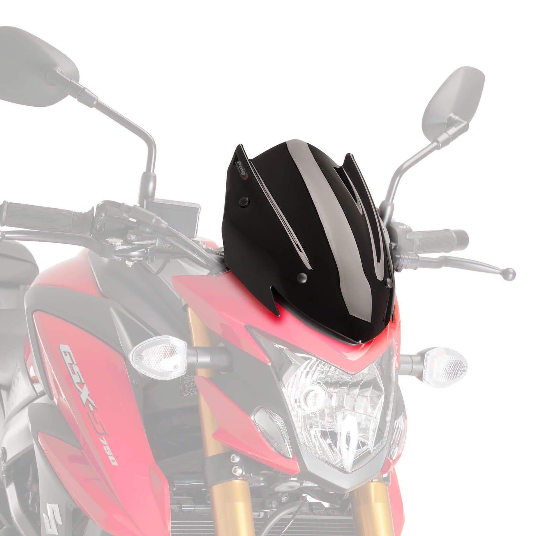 Puig Sport Screen | Black (Opaque) | Suzuki GSX-S 750 2017>2021 -  Shop name
