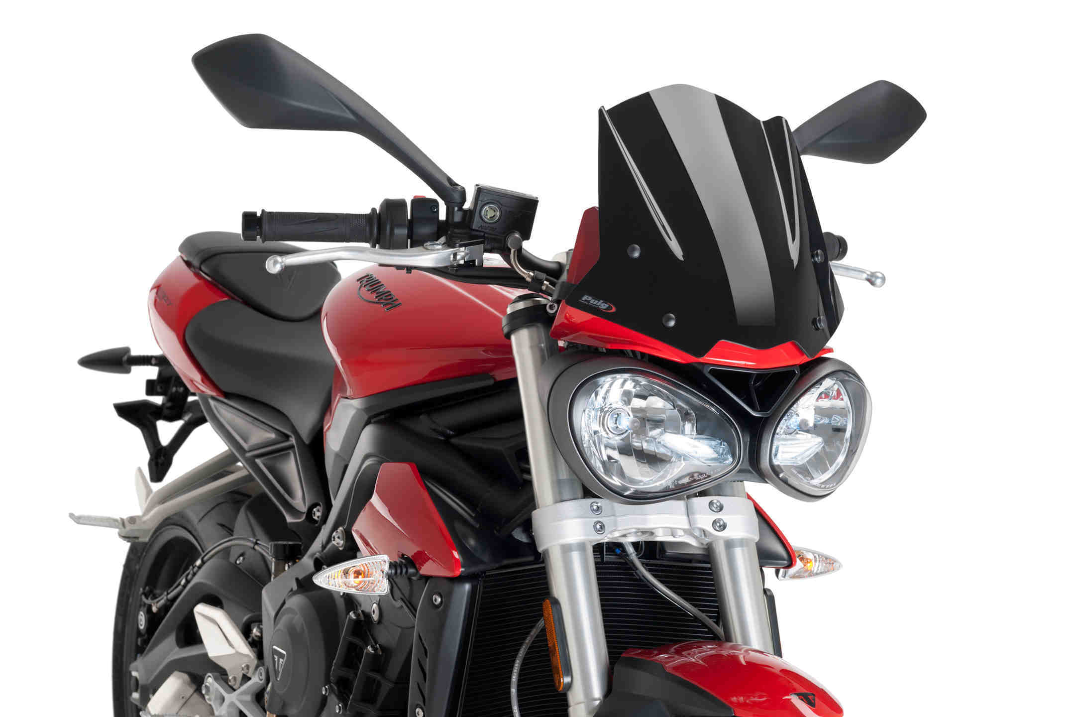 Puig Sport Screen | Black (Opaque) | Triumph Street Triple 765 S 2017>2019 -  Shop name
