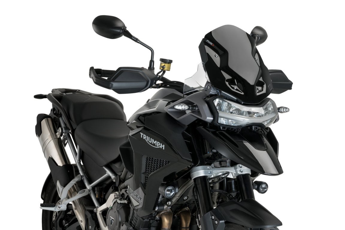 Puig Sport Screen | Black (Opaque) | Triumph Tiger 1200 Rally Explorer 2022>Current -  Shop name