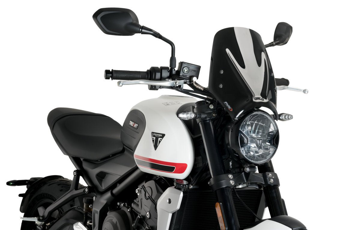 Puig Sport Screen | Black (Opaque) | Triumph Trident 660 2021>Current -  Shop name