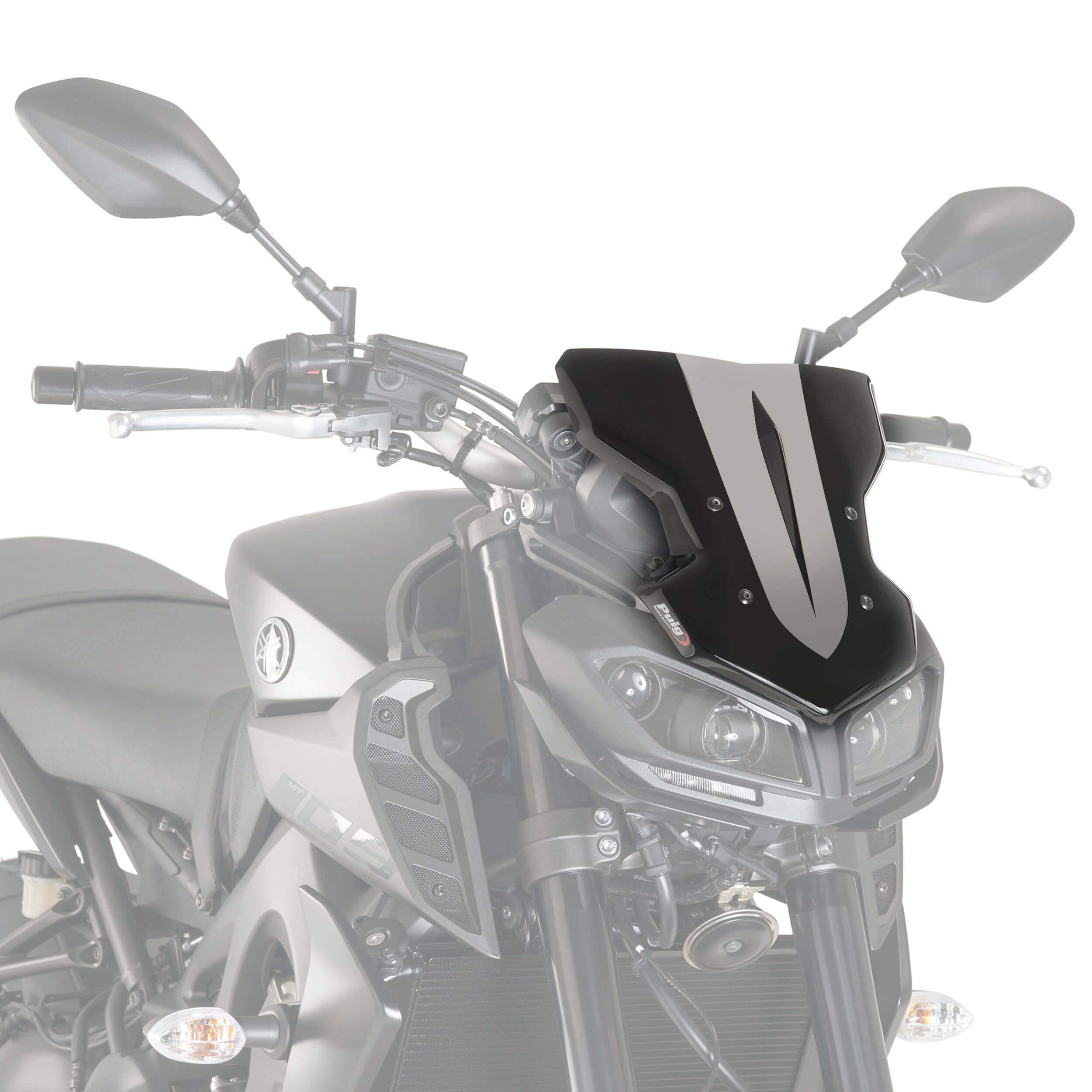 Puig Sport Screen | Black (Opaque) | Yamaha MT-09 SP 2018>2020 -  Shop name