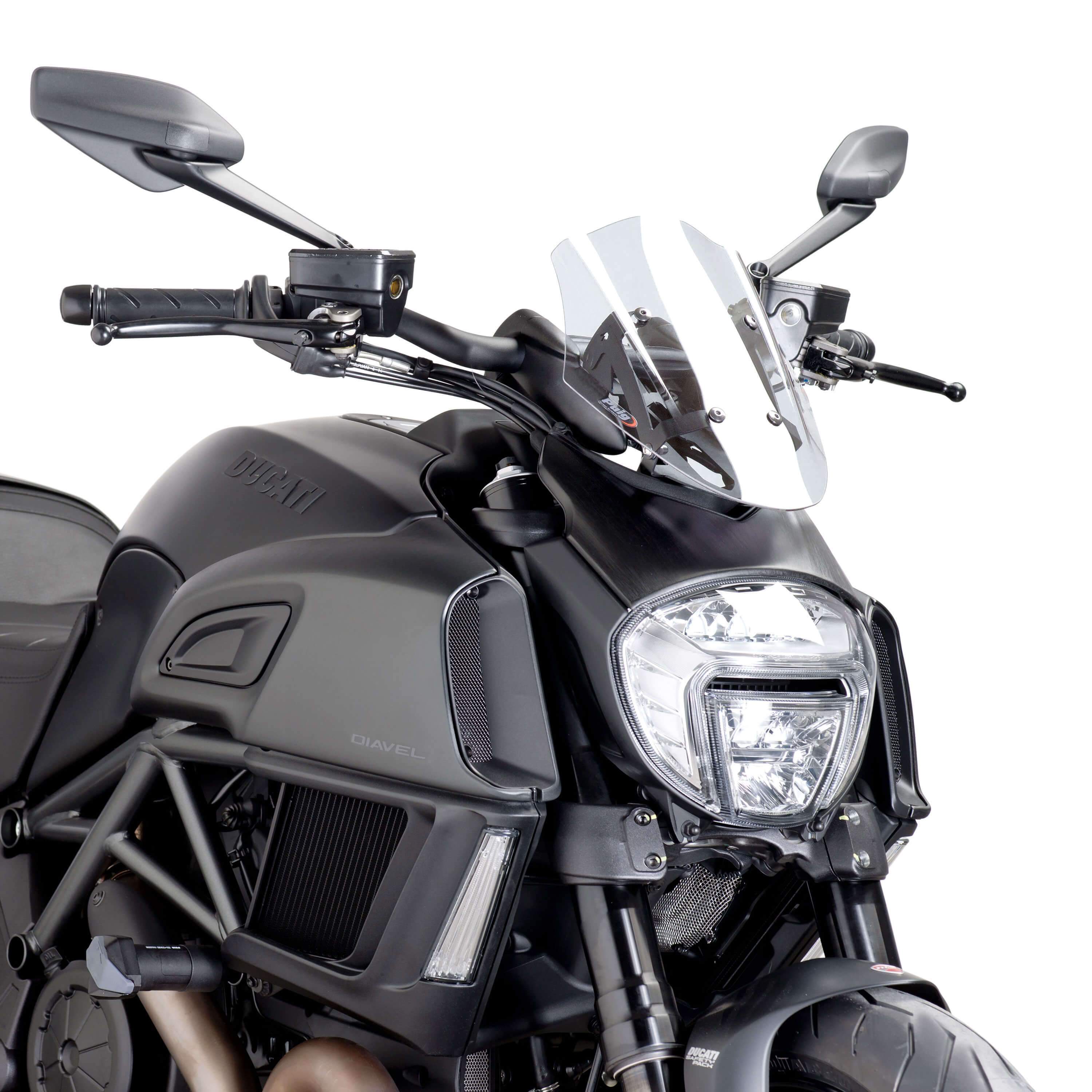 Puig Sport Screen | Clear | Ducati Diavel 2014>2018 -  Shop name