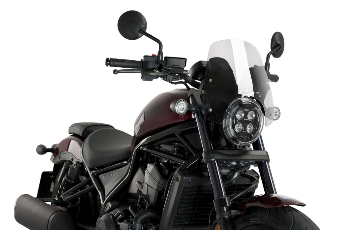Puig Sport Screen | Clear | Honda CMX 1100 Rebel 2021>Current -   Pyramid Motorcycle Accessories