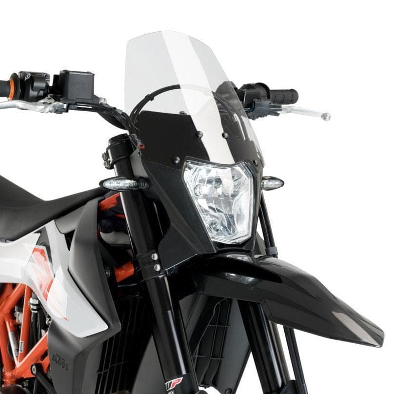 Puig Sport Screen | Clear | KTM 690 Enduro R 2019>Current-M3586W-Screens-Pyramid Motorcycle Accessories