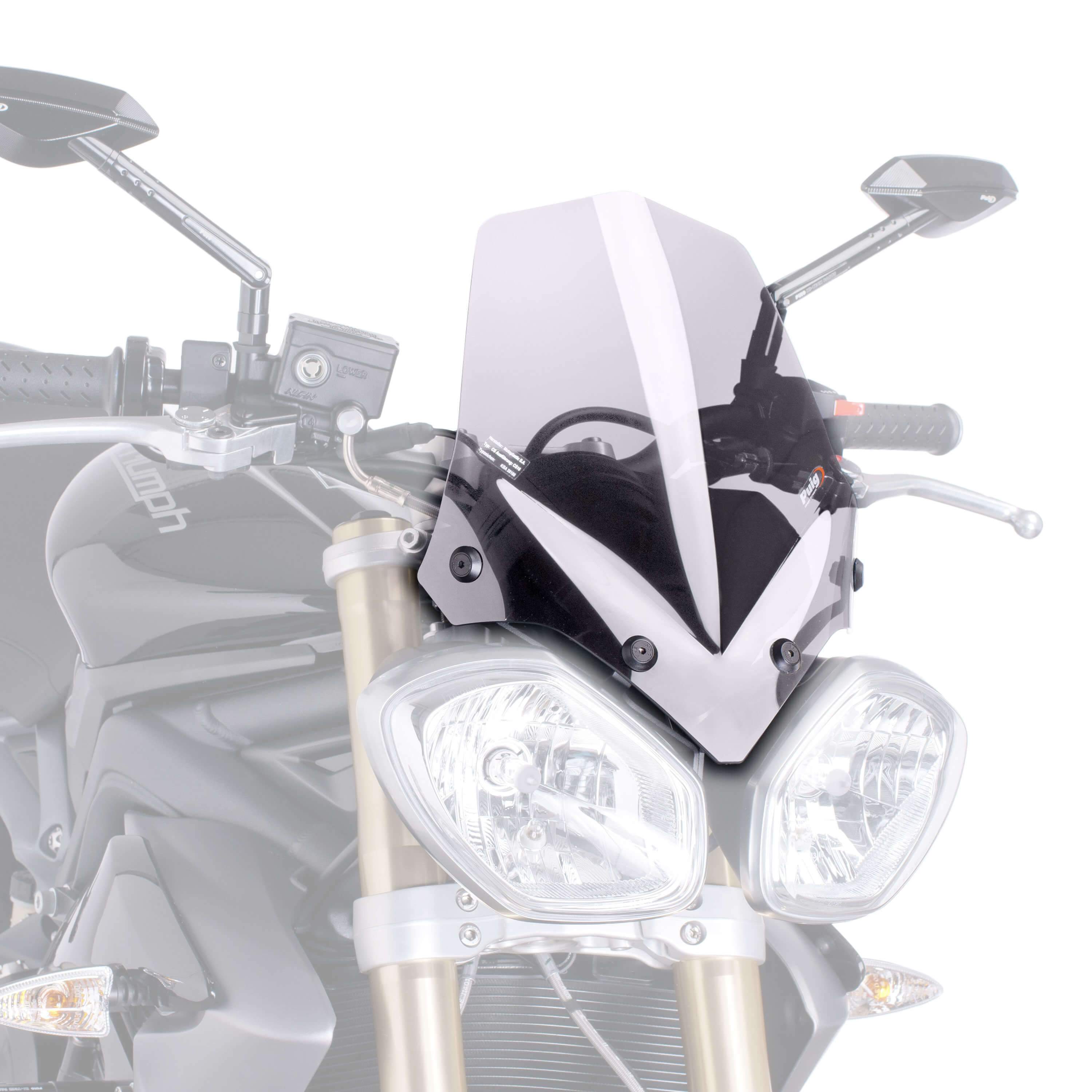 Puig Sport Screen | Clear | Triumph Speed Triple 1050 2011>2015-M5658W-Screens-Pyramid Motorcycle Accessories