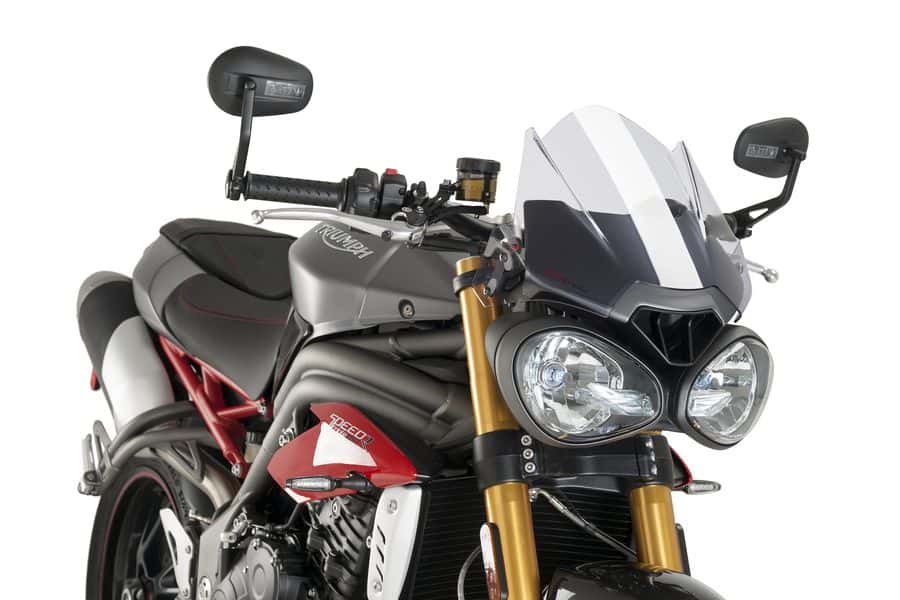 Puig Sport Screen | Clear | Triumph Speed Triple 1050 2016>2020-M8929W-Screens-Pyramid Motorcycle Accessories