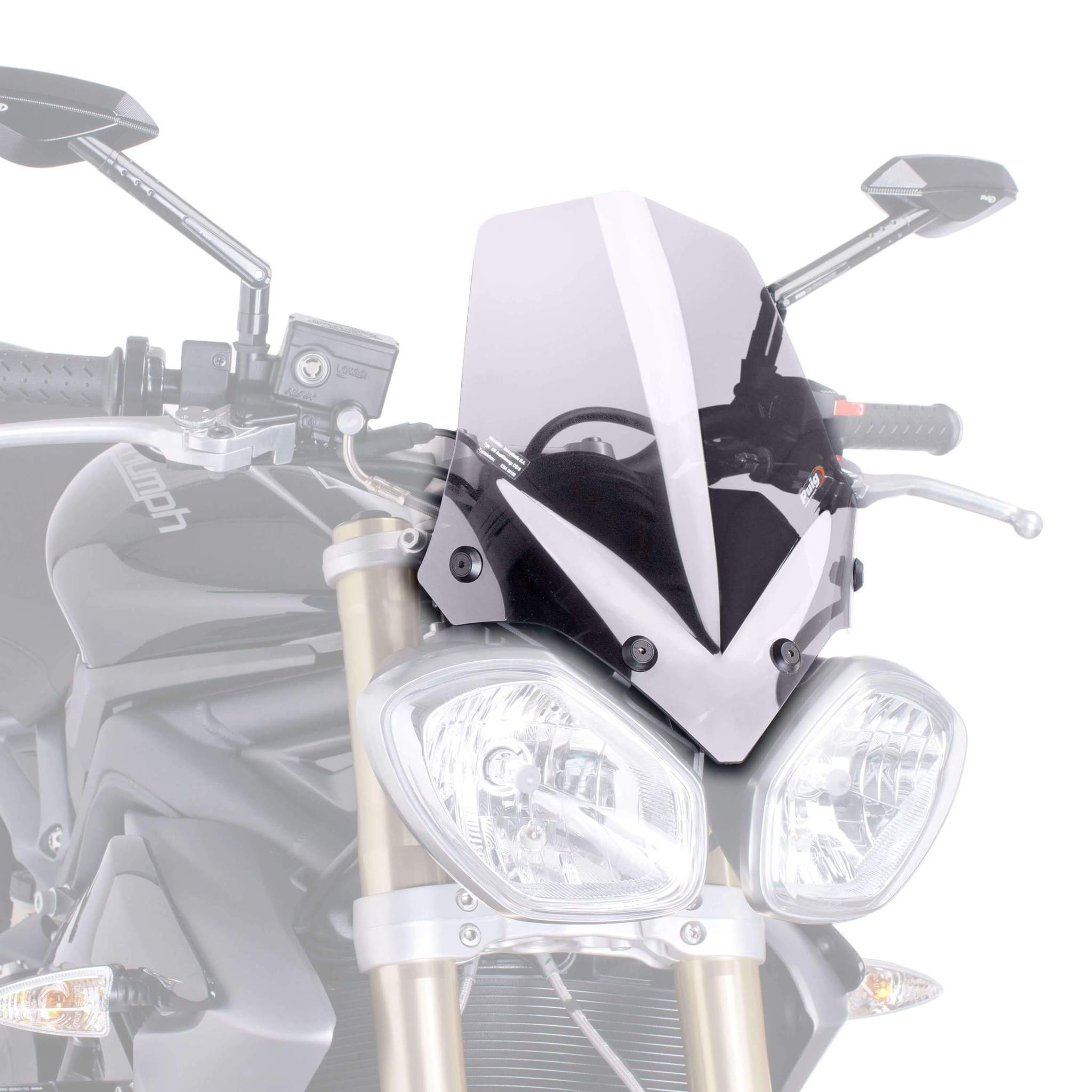 Puig Sport Screen | Clear | Triumph Street Triple 675 2013>2016-M5658W-Screens-Pyramid Motorcycle Accessories
