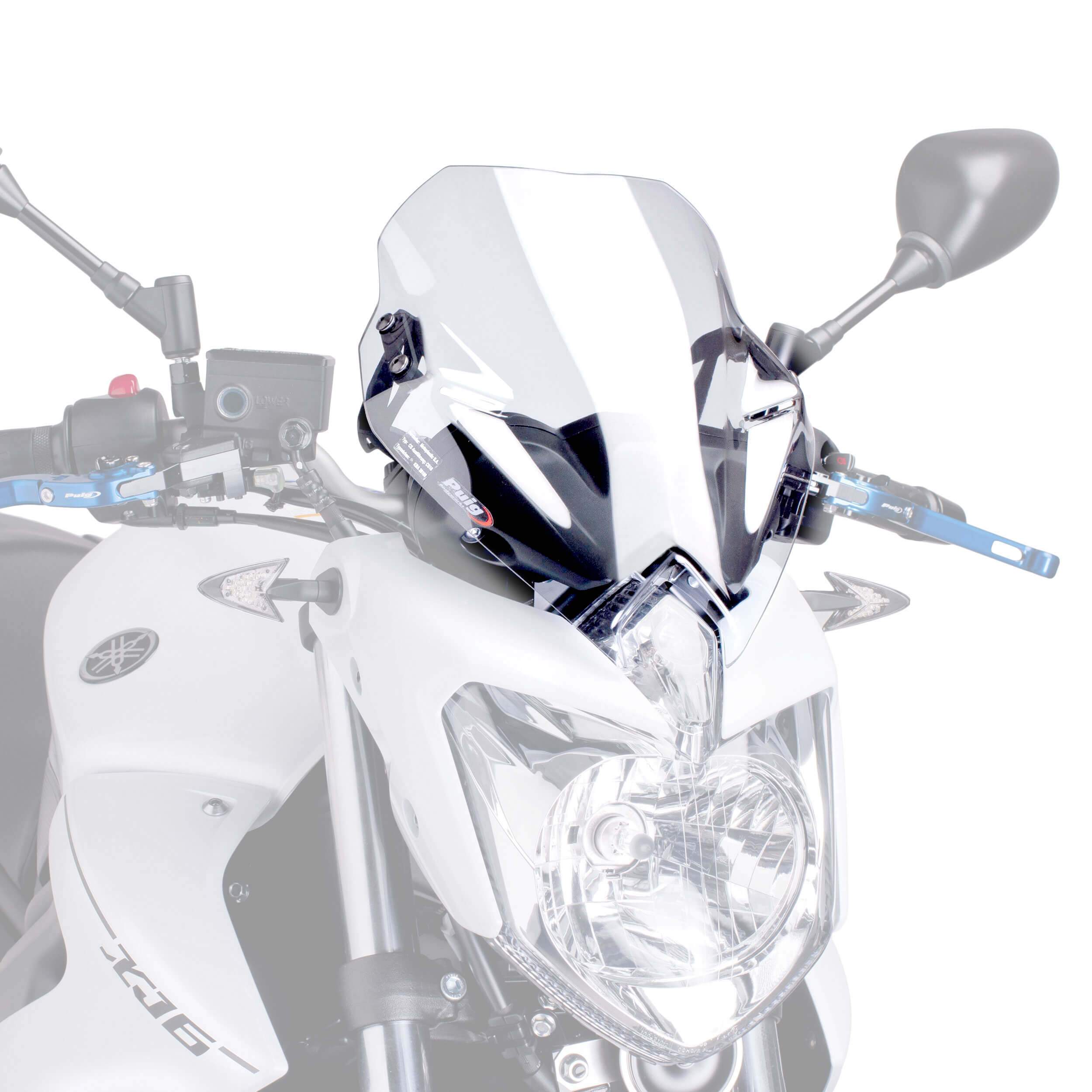 Puig Sport Screen | Clear | Yamaha XJ6 2009>2016-Screens-Pyramid Motorcycle Accessories