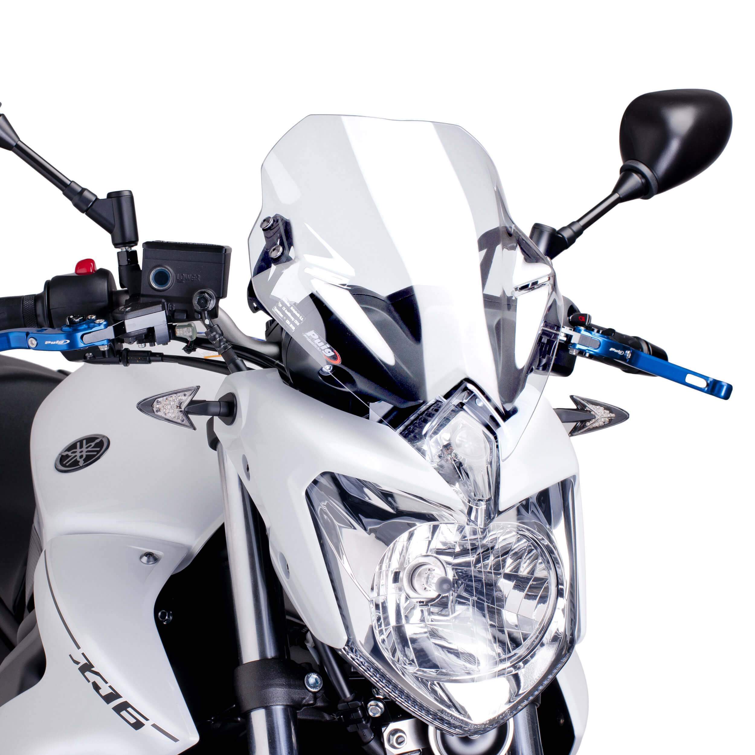 Puig Sport Screen | Clear | Yamaha XJ6 2009>2016-Screens-Pyramid Motorcycle Accessories