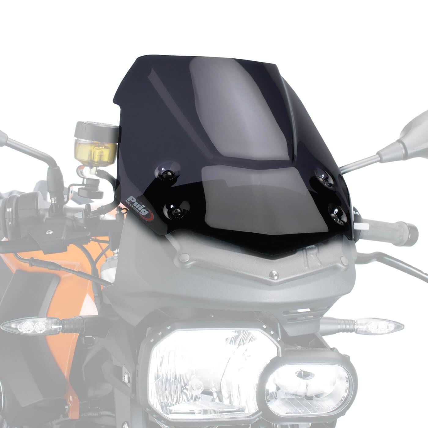Puig Sport Screen | Dark Smoke | BMW F800 R 2009>2014-M5051F-Screens-Pyramid Motorcycle Accessories