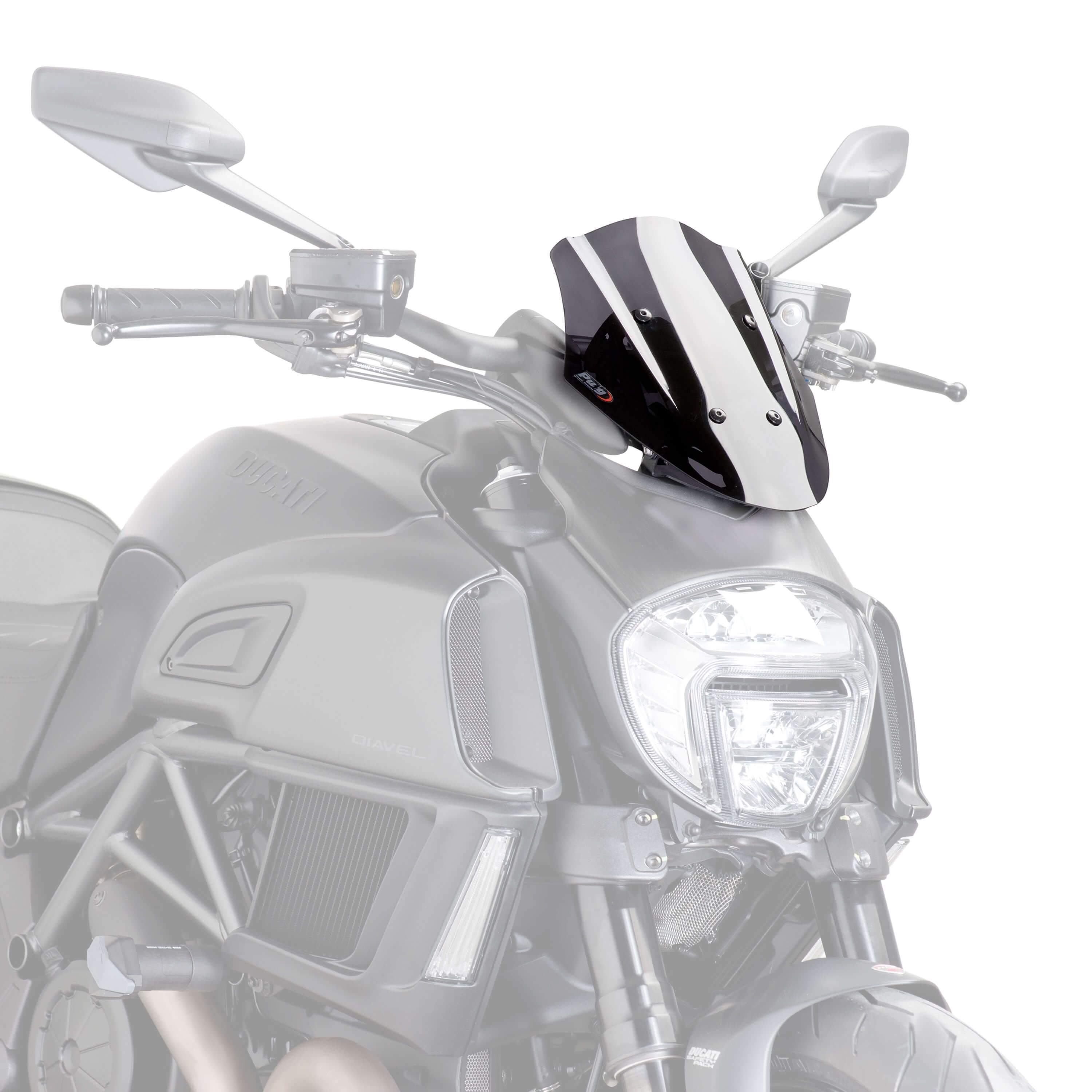 Puig Sport Screen | Dark Smoke | Ducati Diavel 2014>2018 -  Shop name