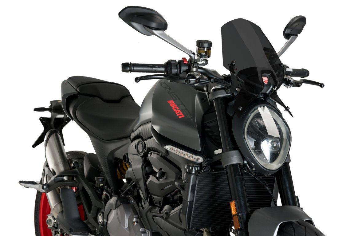 Puig Sport Screen | Dark Smoke | Ducati Monster 937 2021>Current -   Pyramid Motorcycle Accessories