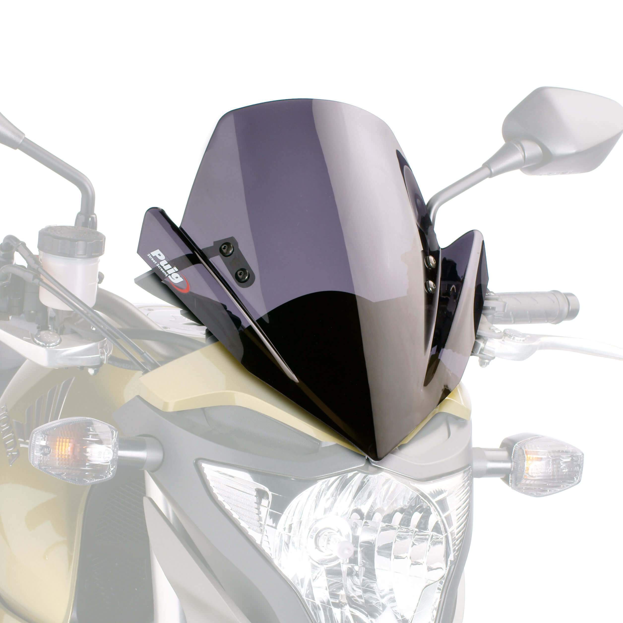 Puig Sport Screen | Dark Smoke | Honda CB 1000 R 2008>2010-M4673F-Screens-Pyramid Motorcycle Accessories