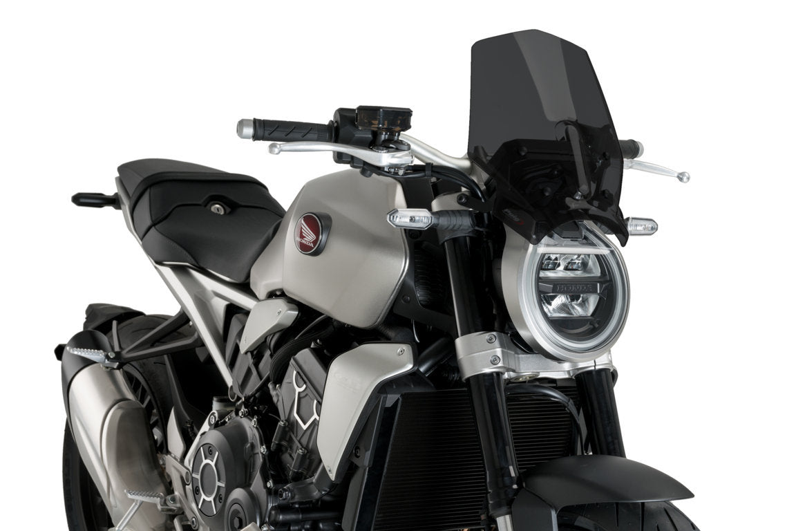 Puig Sport Screen | Dark Smoke | Honda CB 1000 R 2021>Current-M20862F-Screens-Pyramid Motorcycle Accessories