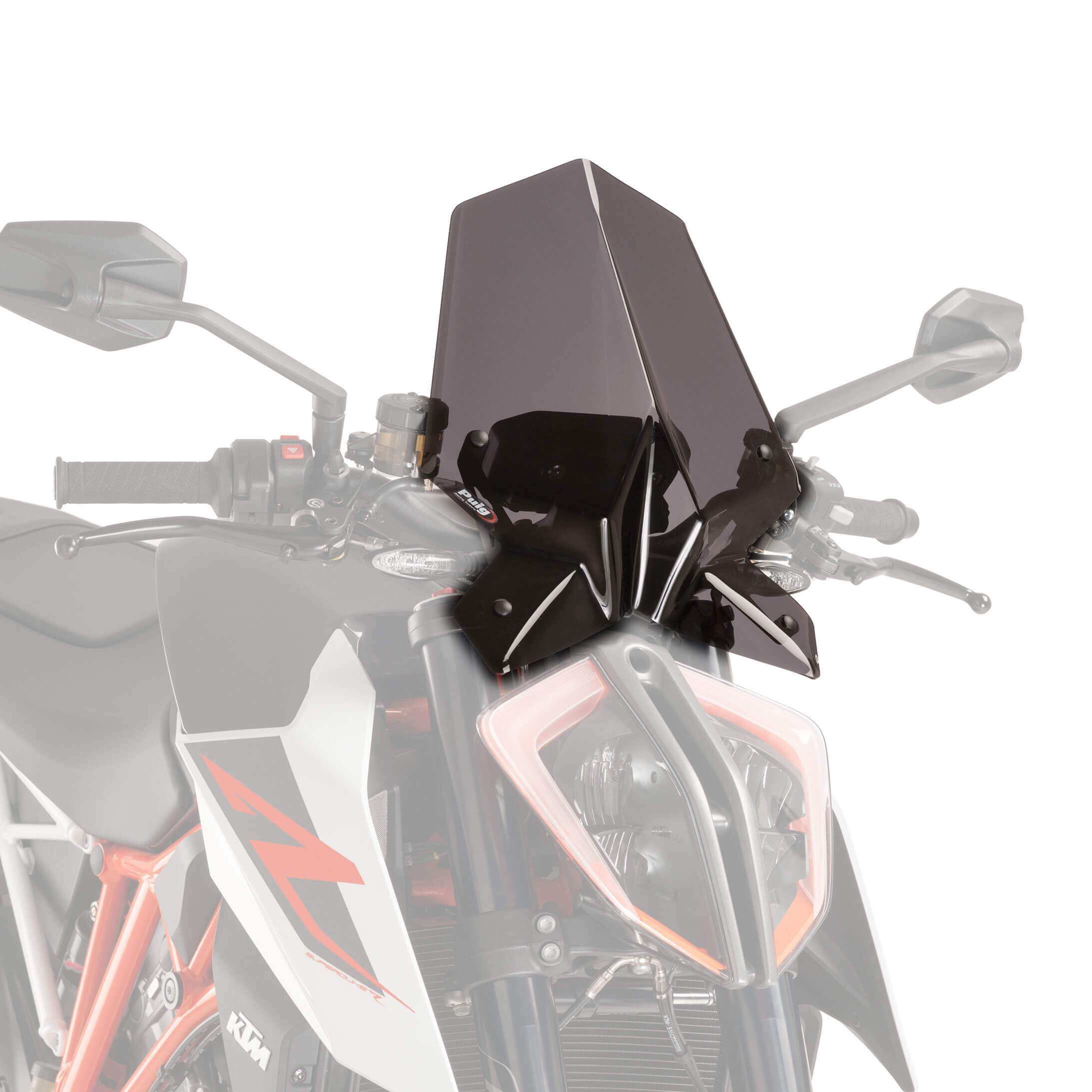 Puig Sport Screen | Dark Smoke | KTM 1290 Superduke R 2017>2019-M9692F-Screens-Pyramid Motorcycle Accessories