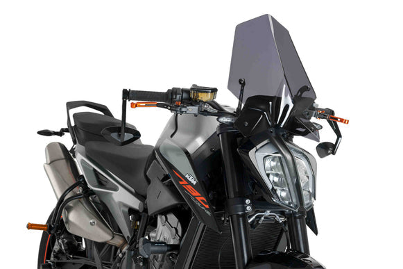 Puig Sport Screen | Dark Smoke | KTM 890 Duke 2021>Current-M9668F-Screens-Pyramid Motorcycle Accessories