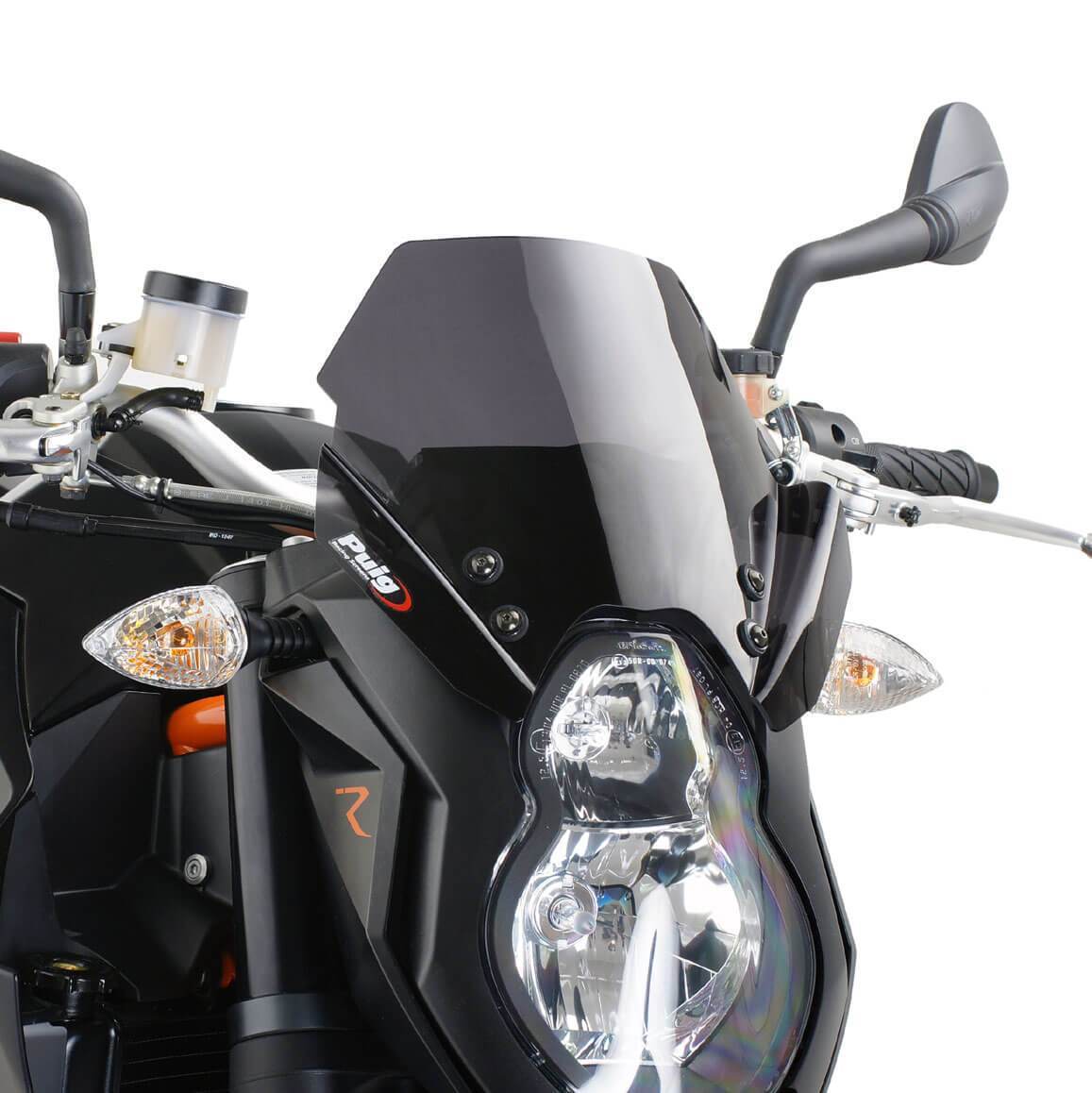 Puig Sport Screen | Dark Smoke | KTM 990 Super Duke 2007>2013-Screens-Pyramid Motorcycle Accessories