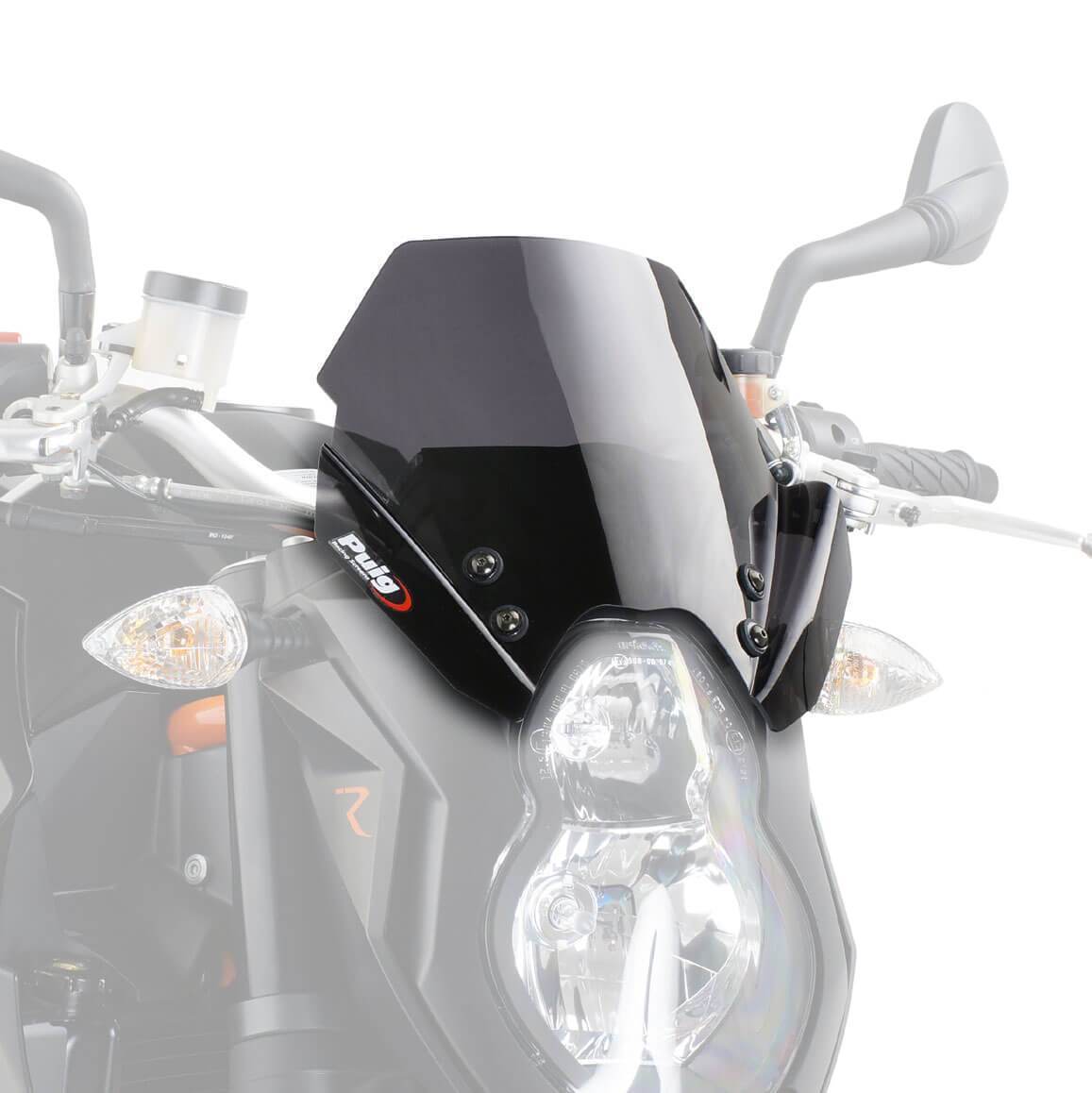 Puig Sport Screen | Dark Smoke | KTM 990 Super Duke R 2007>2013-Screens-Pyramid Motorcycle Accessories