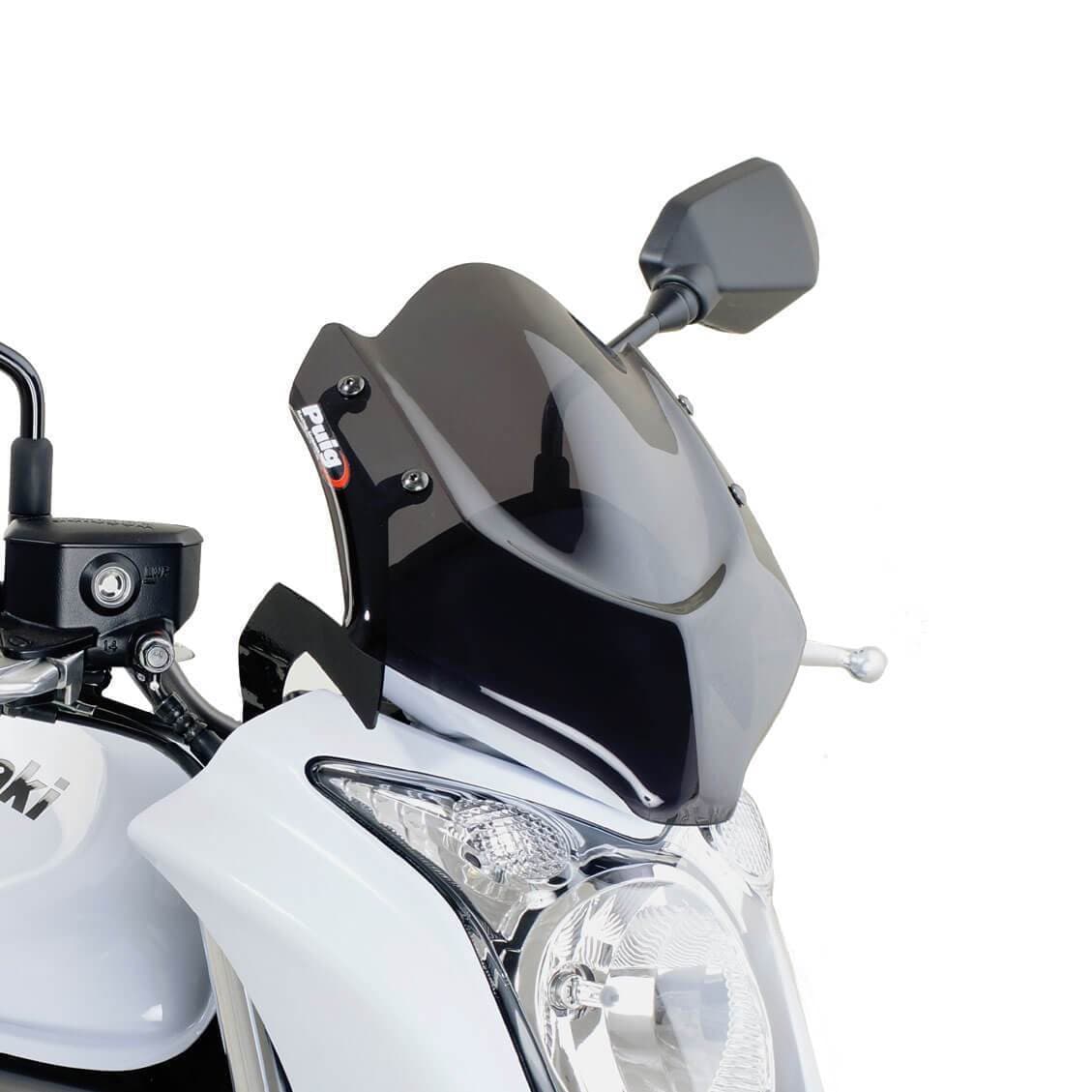 Puig Sport Screen | Dark Smoke | Kawasaki ER-6N 2009>2011-Screens-Pyramid Motorcycle Accessories