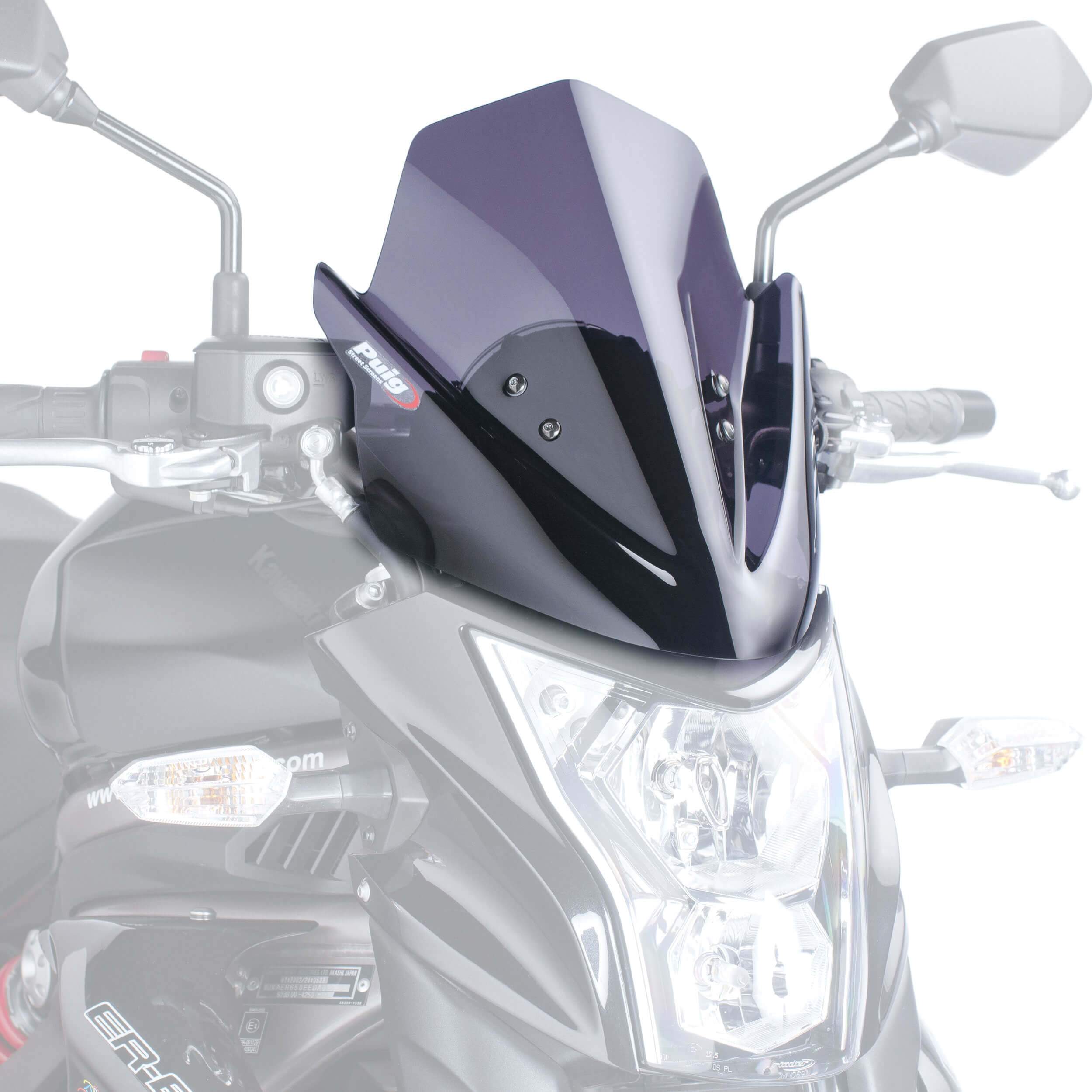 Puig Sport Screen | Dark Smoke | Kawasaki ER-6N 2012>2016 -  Shop name