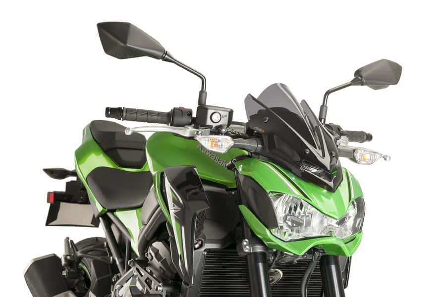 Puig Sport Screen | Dark Smoke | Kawasaki Z 900 2017>2019-M9689F-Screens-Pyramid Motorcycle Accessories