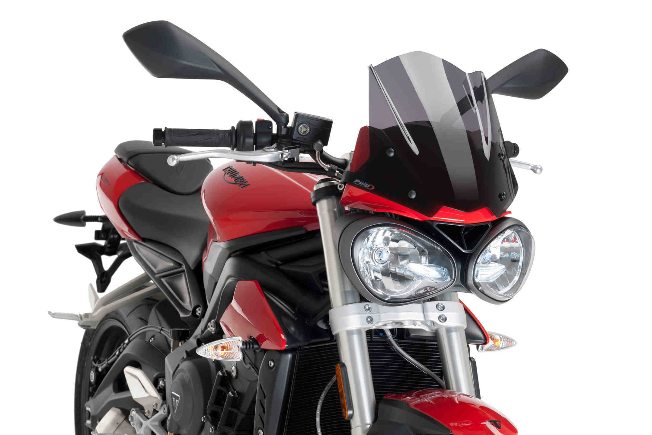 Puig Sport Screen | Dark Smoke | Triumph Street Triple 765 S 2017>2019-Screens-Pyramid Motorcycle Accessories