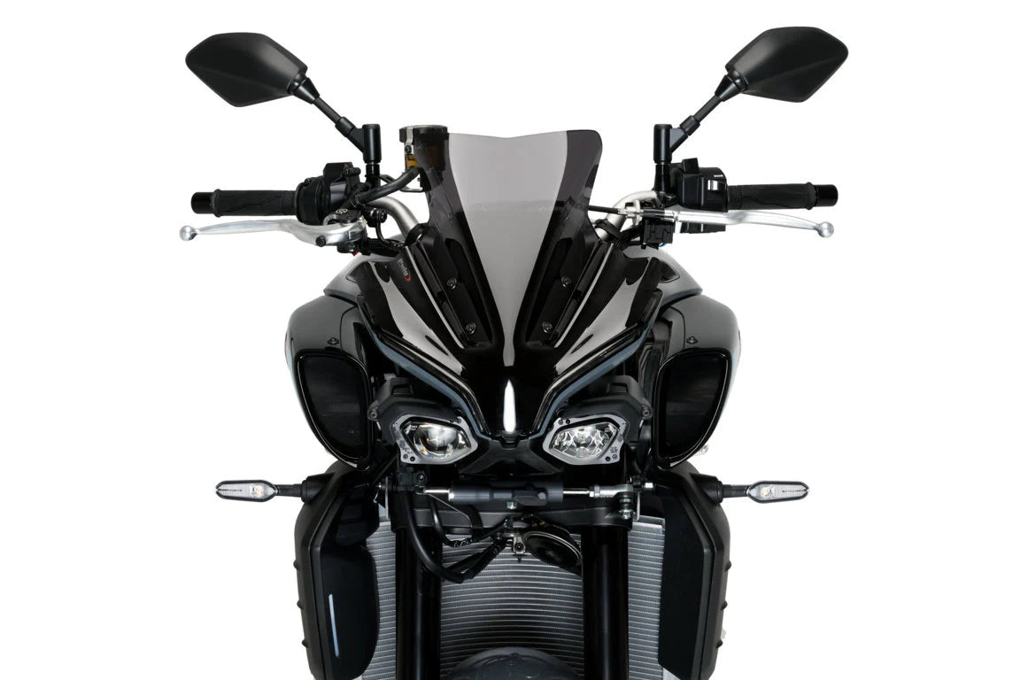 Puig Sport Screen | Dark Smoke | Yamaha MT-10 SP 2022>Current-M21361F-Screens-Pyramid Motorcycle Accessories