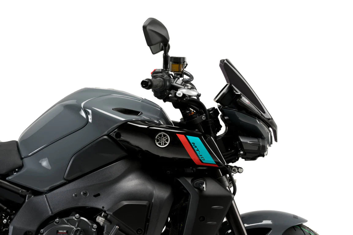 Puig Sport Screen | Dark Smoke | Yamaha MT-10 SP 2022>Current-M21361F-Screens-Pyramid Motorcycle Accessories