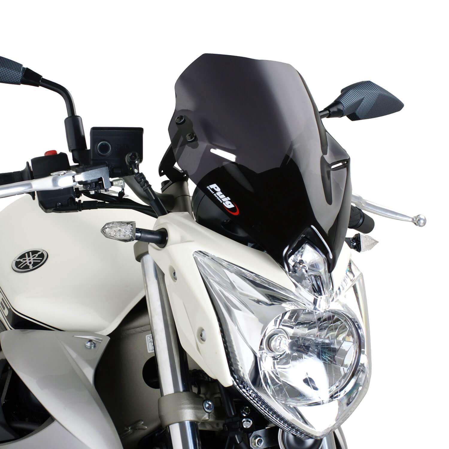 Puig Sport Screen | Dark Smoke | Yamaha XJ6 2009>2016-Screens-Pyramid Motorcycle Accessories