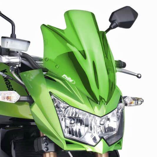 Puig Sport Screen | Green | Kawasaki Z 750 R 2011>2012-Screens-Pyramid Motorcycle Accessories