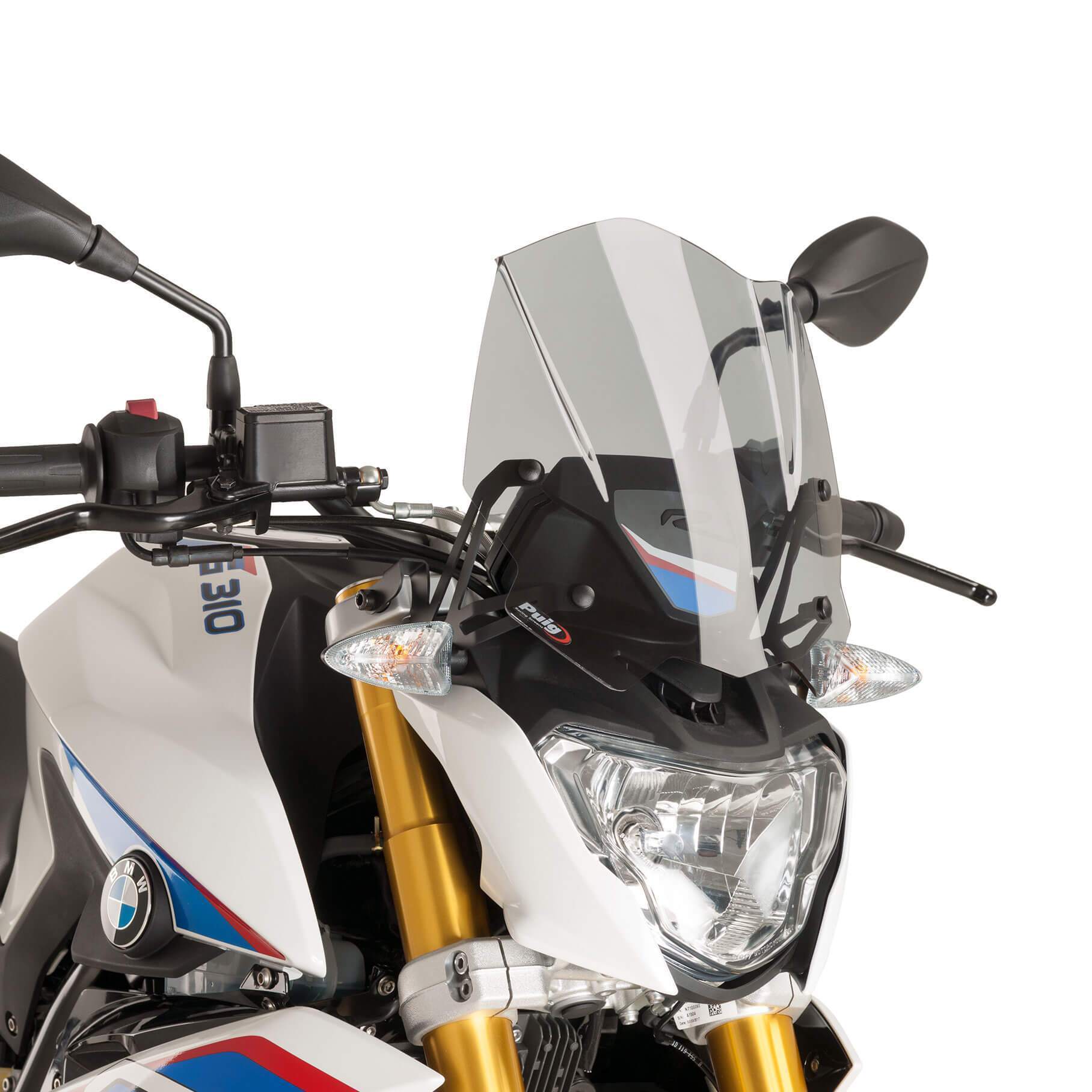 Puig Sport Screen | Light Smoke | BMW G310 R 2016>2018-M8920H-Screens-Pyramid Motorcycle Accessories