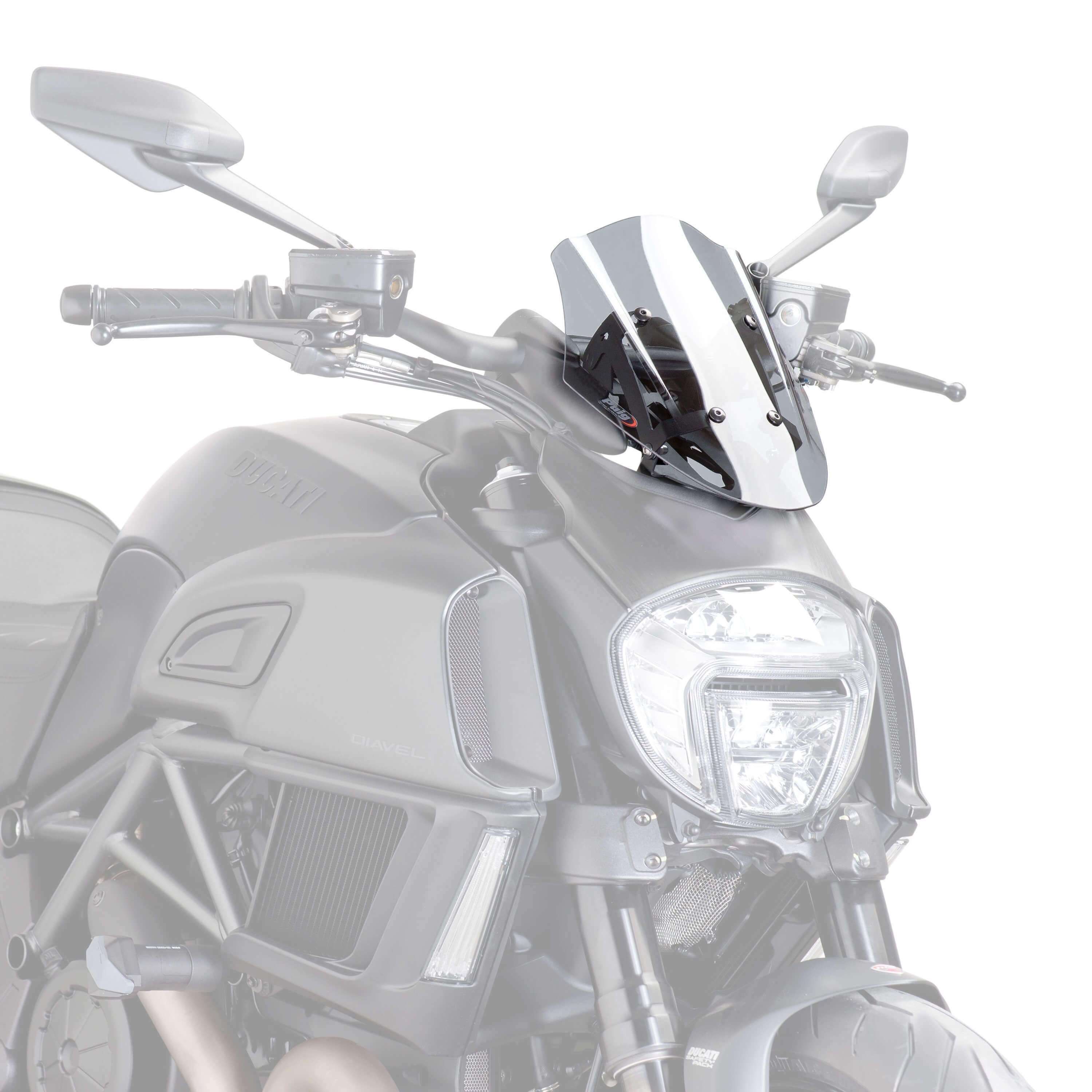 Puig Sport Screen | Light Smoke | Ducati Diavel 2014>2018 -  Shop name