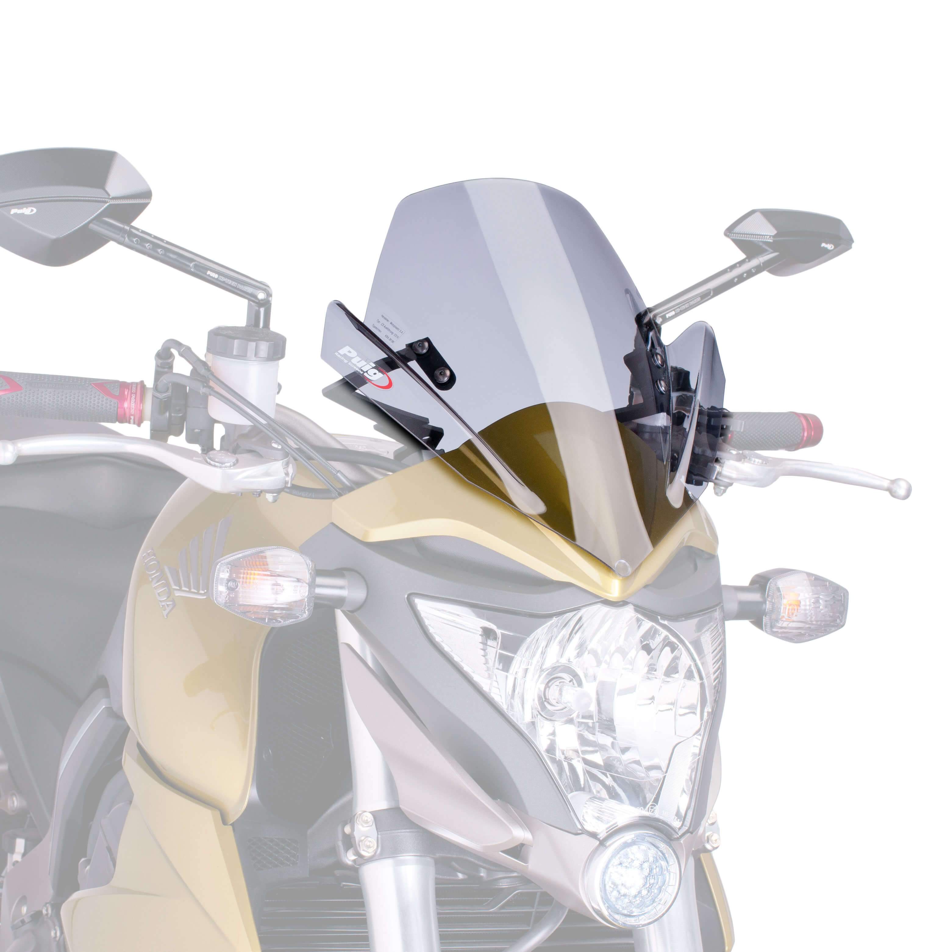 Puig Sport Screen | Light Smoke | Honda CB 1000 R 2011>2017-Screens-Pyramid Motorcycle Accessories
