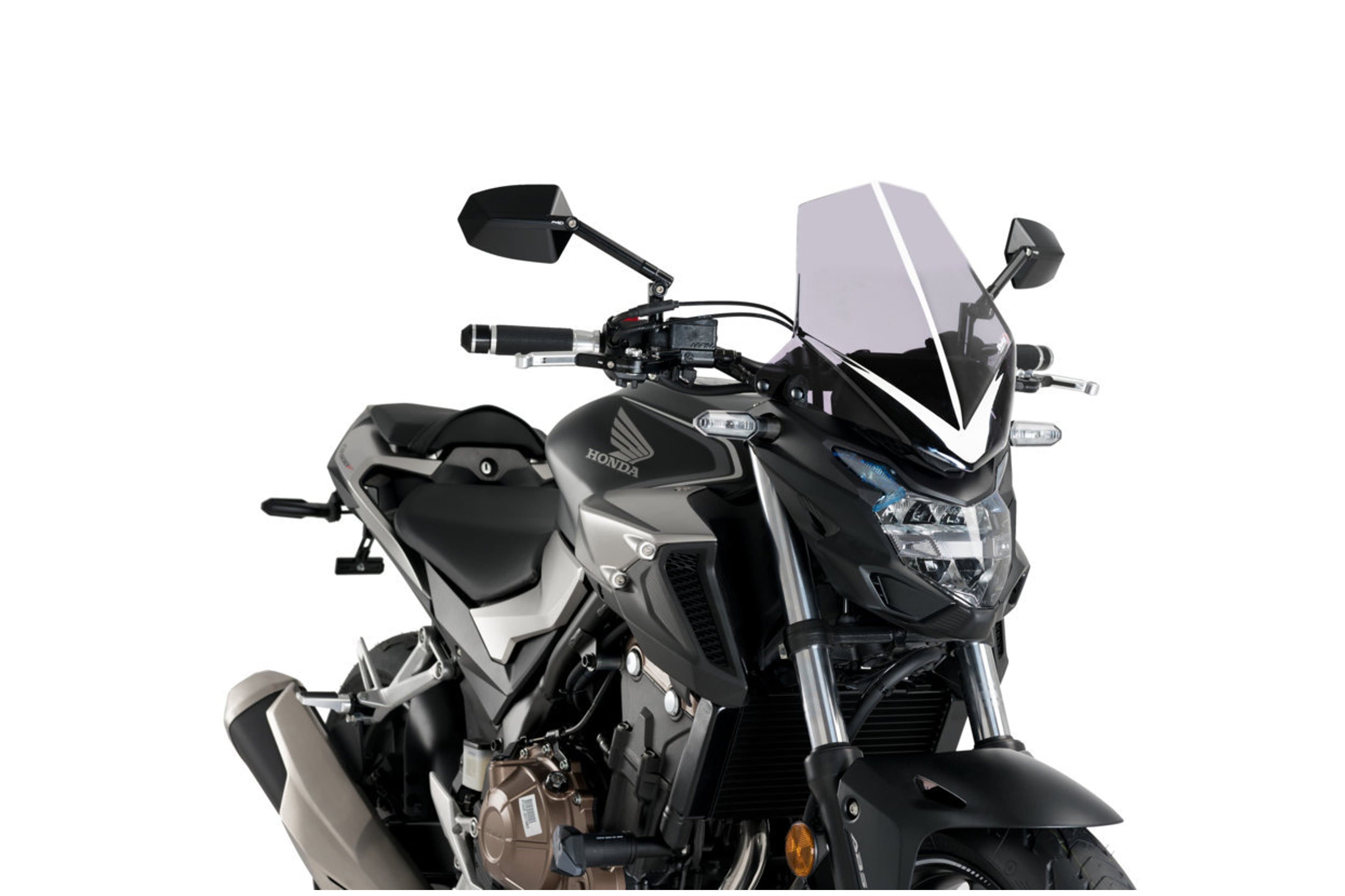 Puig Sport Screen | Light Smoke | Honda CB 500 F 2016>Current-M3657H-Screens-Pyramid Motorcycle Accessories
