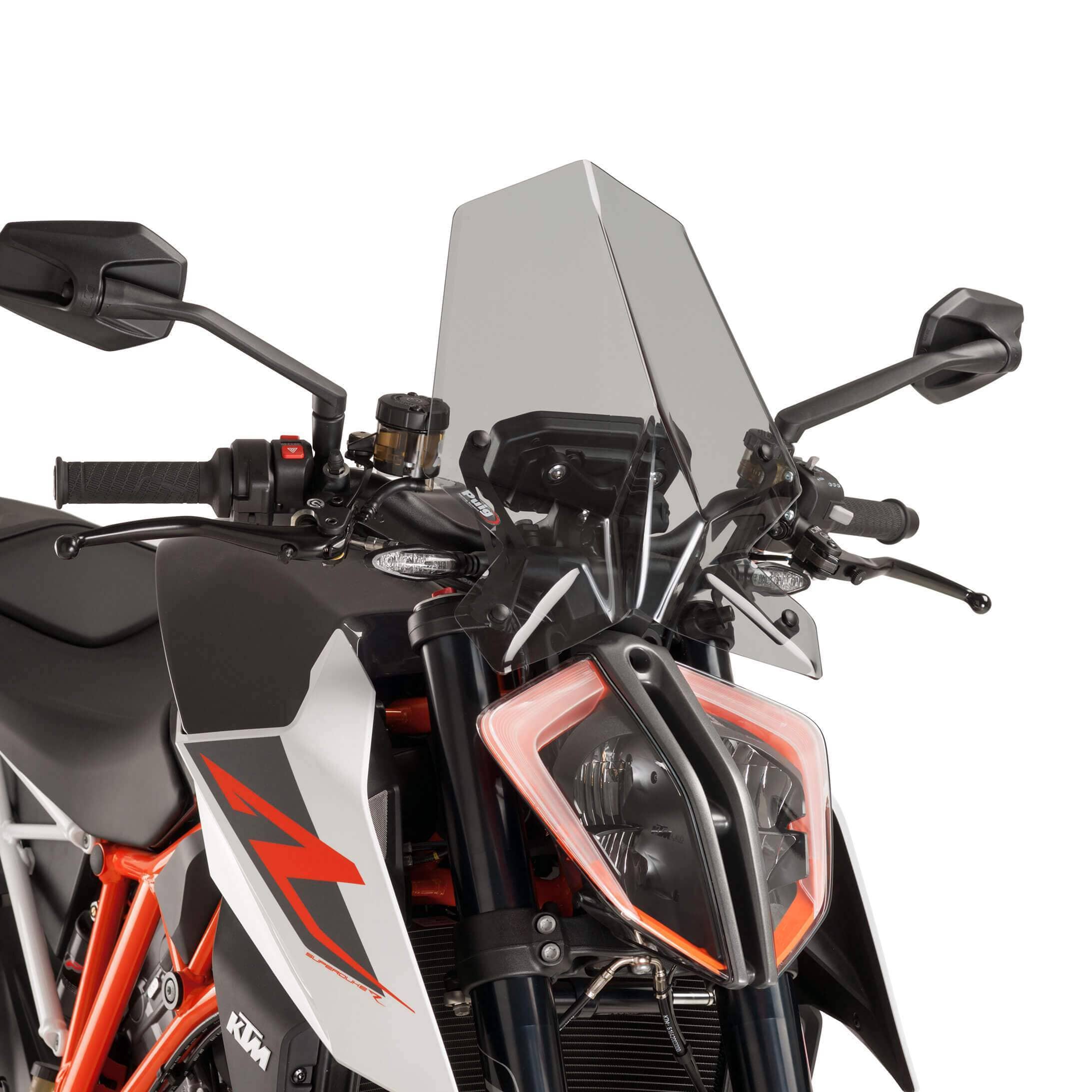 Puig Sport Screen | Light Smoke | KTM 1290 Superduke R 2017>2019-M9692H-Screens-Pyramid Motorcycle Accessories