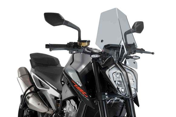 Puig Sport Screen | Light Smoke | KTM 890 Duke 2021>Current-M9668H-Screens-Pyramid Motorcycle Accessories