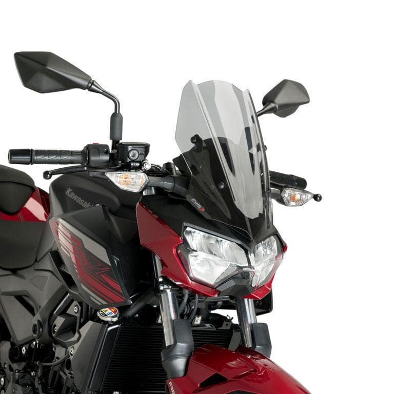Puig Sport Screen | Light Smoke | Kawasaki Z 400 2019>Current-Screens-Pyramid Motorcycle Accessories