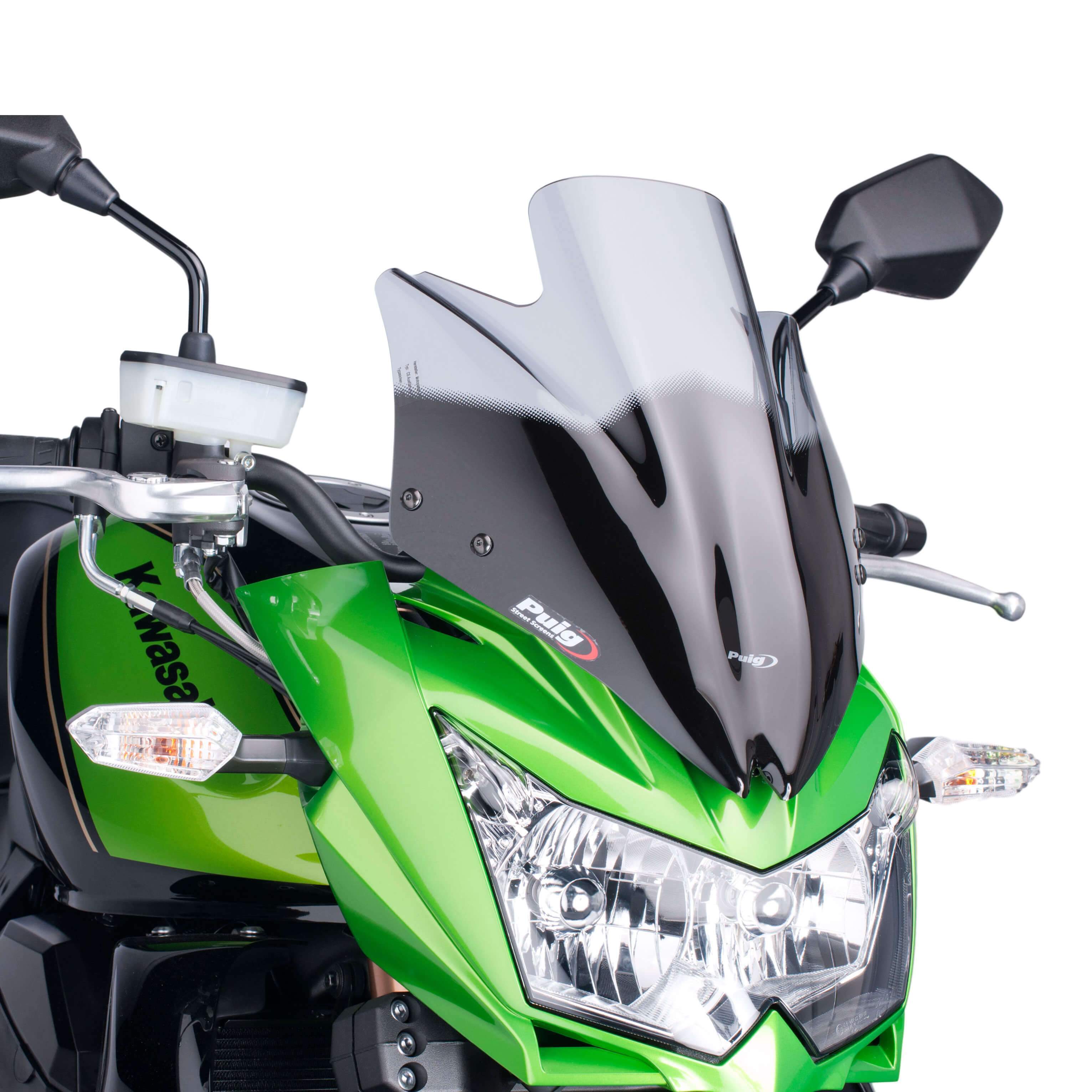 Puig Sport Screen | Light Smoke | Kawasaki Z 750 2007>2012-Screens-Pyramid Motorcycle Accessories